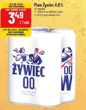 Piwo Żywiec 0,0%