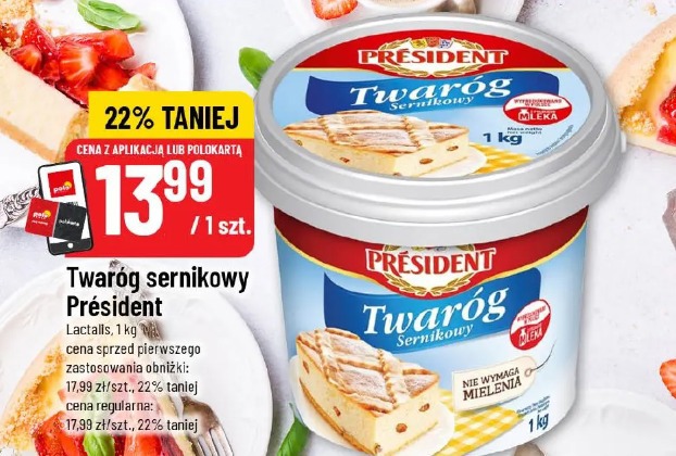 Twaróg sernikowy Président