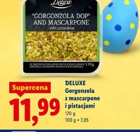 Deluxe Gorgonzola z mascarpone i pistacjami