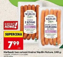 Kiełbaski bez osłonki Kraina Wędlin Nature