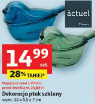 Actuel dekoracja ptak szklany