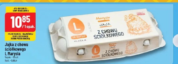 Jajka z chowu ściółkowego L Marysia