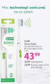GUM Sonic Daily szczoteczka soniczna do mycia zębów biała
