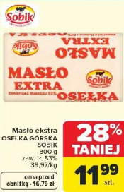 Masło ekstra OSEŁKA GÓRSKA SOBIK