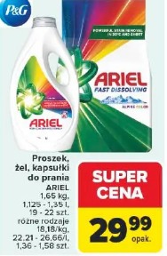 Proszek, żel, kapsułki do prania Ariel