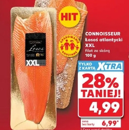 Connoisseur Łosoś atlantycki XXL filet ze skórą
