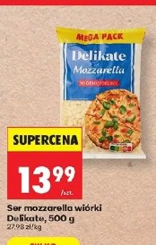 Ser mozzarella wiórki Delikate