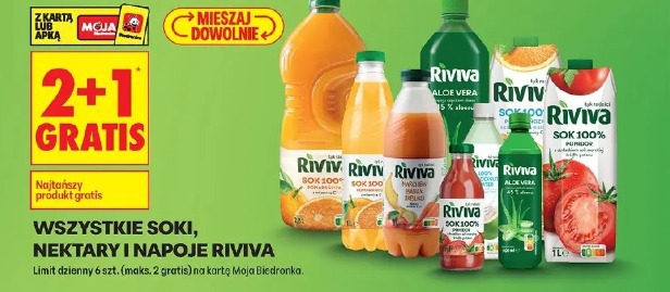 Soki, nektary i napoje Riviva