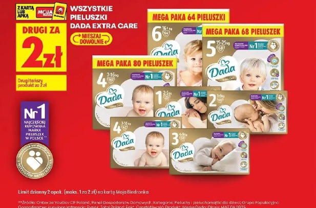 Wszystkie pieluszki Dada Extra Care