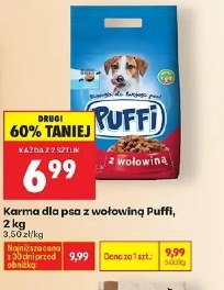 Karma dla psa z wołowiną Puffi