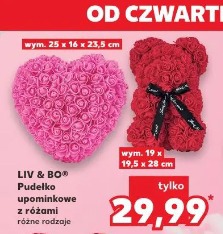 Liv & Bo pudełko upominkowe z różami różne rodzaje