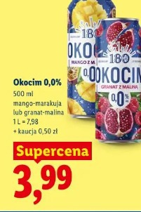 Okocim 0,0% mango-marakuja lub granat-malina