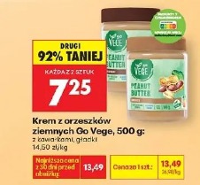 Krem z orzeszków ziemnych Go Vege