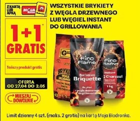 Wszystkie brykiety z węgla drzewnego lub węgiel instant do grillowania