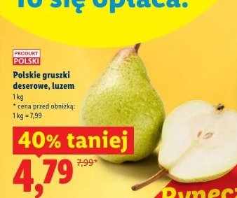 Polskie gruszki deserowe