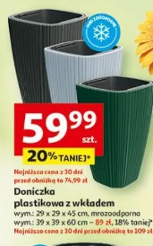 Doniczka plastikowa z wkładem