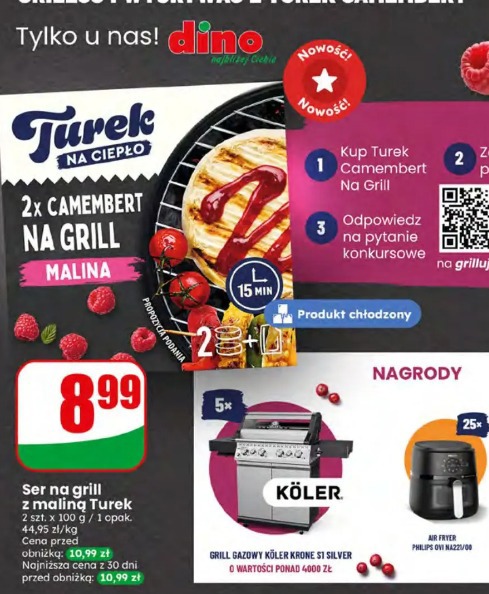 Ser na grill z maliną Turek