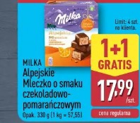 Milka Alpejskie Mleczko o smaku czekoladowo-pomarańczowym
