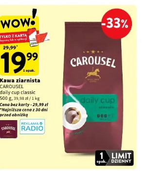 Kawa ziarnista CAROUSEL daily cup classic