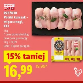 Rzeźnik Polski kurczak - mięso z nogi, XXL
