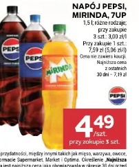 Napój Pepsi, Mirinda, 7up