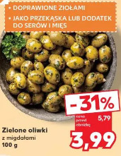 Zielone oliwki z migdałami