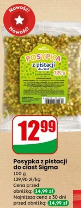 Posypka z pistacji do ciast Sigma