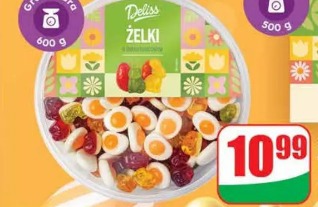 Żelki o smaku owocowym Deliss