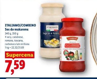 Italiamo/Combino Sos do makaronu