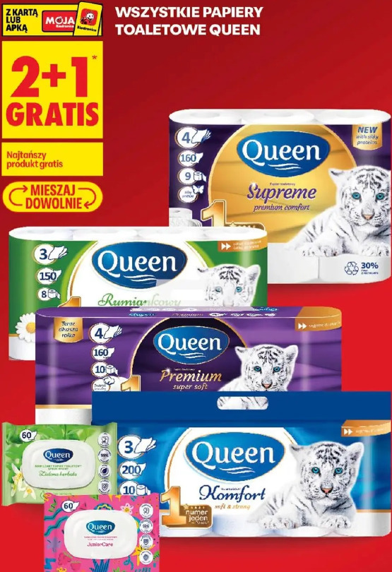 Wszystkie papiery toaletowe Queen