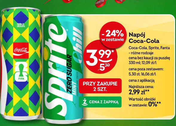 Napój Coca-Cola Sprite Fanta