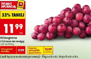 Winogrono różowe na wagę