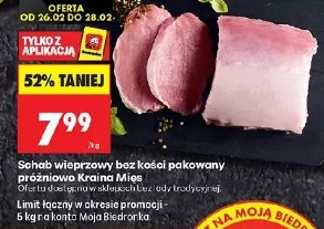 Schab wieprzowy bez kości pakowany próżniowo Kraina Mięs