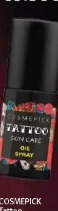 Cosmepick Tattoo skin care oil spray