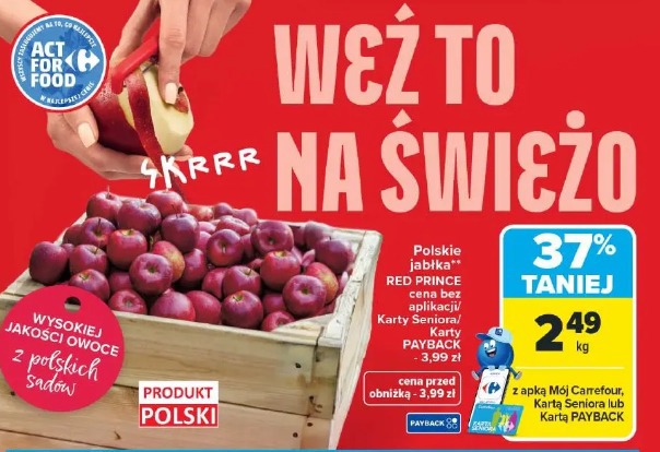 Polskie jabłka RED PRINCE