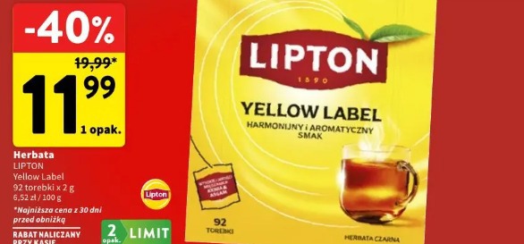 Herbata Lipton Yellow Label