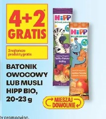 Batonik owocowy lub musli Hipp Bio