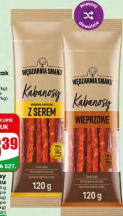 Kabanosy Wędzarnia Smaku wieprzowe