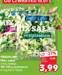 Freshline Miks sałat ze szpinakiem