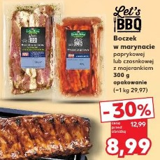 Let's BBQ Boczek w marynacie paprykowej lub czosnkowej z majerankiem
