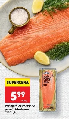 Pstrąg filet rodzinna porcja Marinero