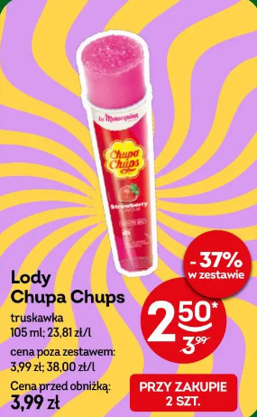 Lody Chupa Chups truskawka