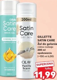 Gillette Satin Care żel do golenia różne rodzaje