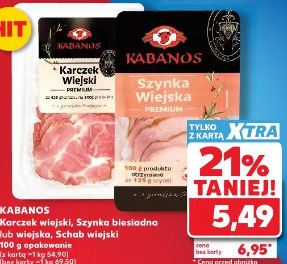 Kabanos Karczek wiejski, Szynka biesiadna lub wiejska, Schab wiejski