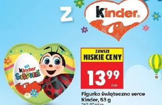 Figurka świąteczna serce Kinder