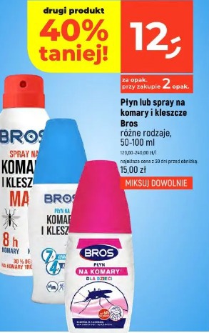 Płyn lub spray na komary i kleszcze Bros