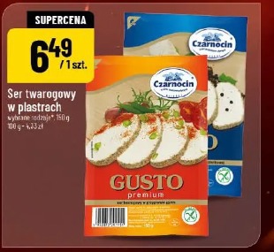 Ser twarogowy w plastrach Czarnocin Gusto premium