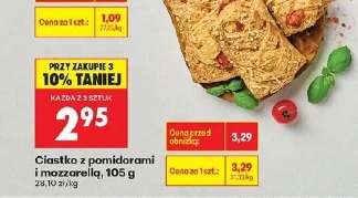 Ciastko z pomidorami i mozzarellą