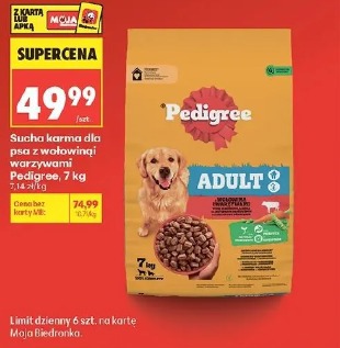Sucha karma dla psa z wołowiną i warzywami Pedigree, 7 kg