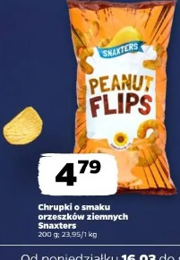 Chrupki o smaku orzeszków ziemnych SnaXters